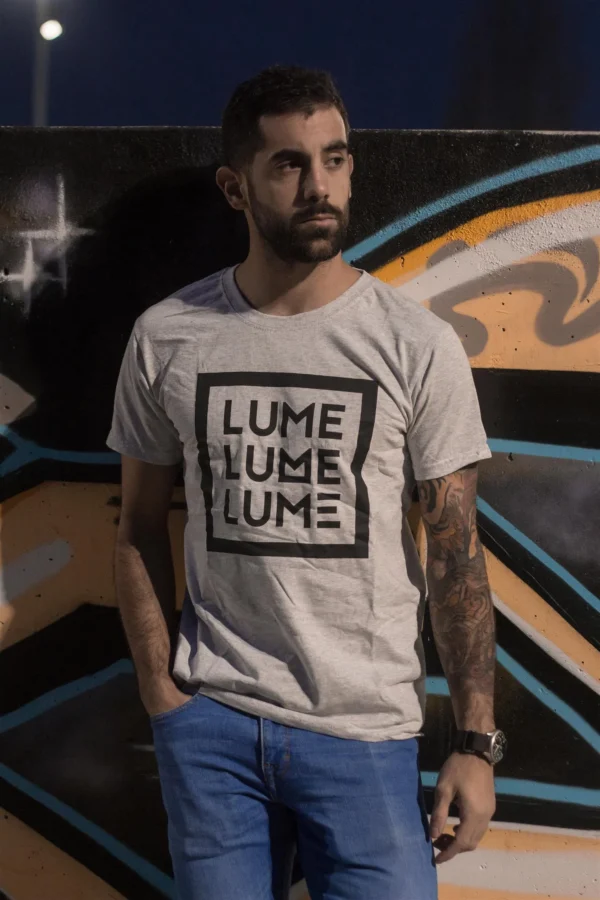 Camiseta Lume Gris Hombre