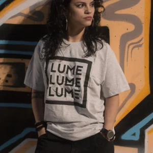 Camiseta Lume Gris Mujer